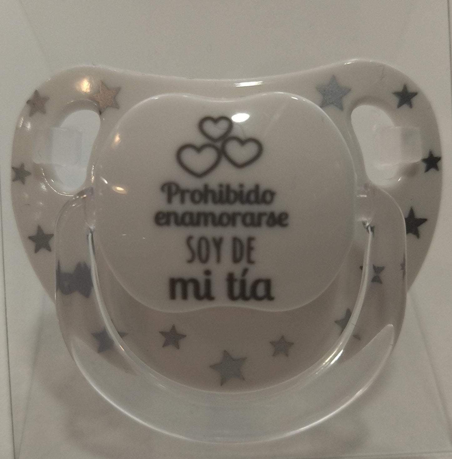 Chupete Divertido Prohibido enamorarse, soy de mi Tía Mi Pipo