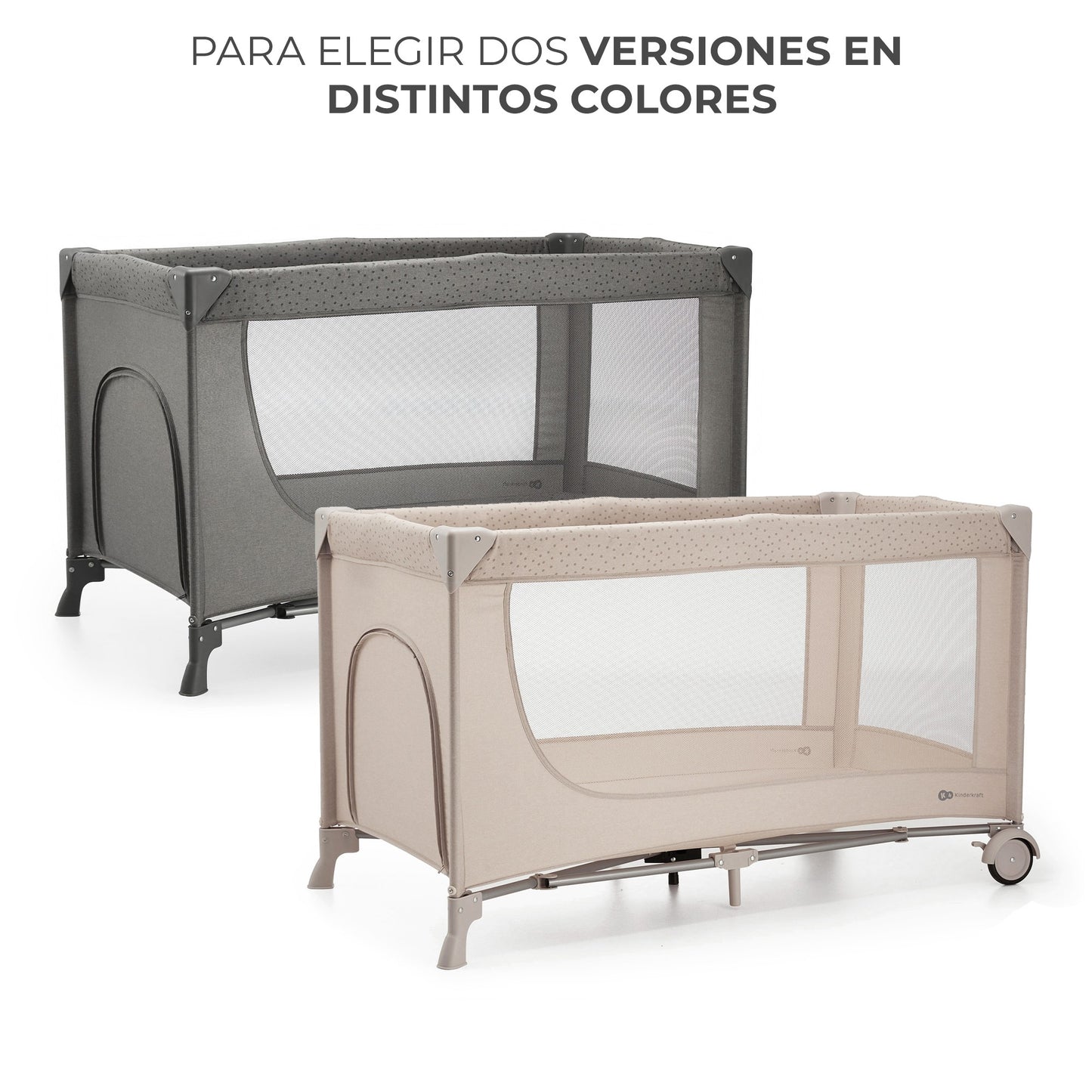 Kinderkraft - Cuna de viaje 2en1 multifunción JOY 2 - Plegado fácil y rápido