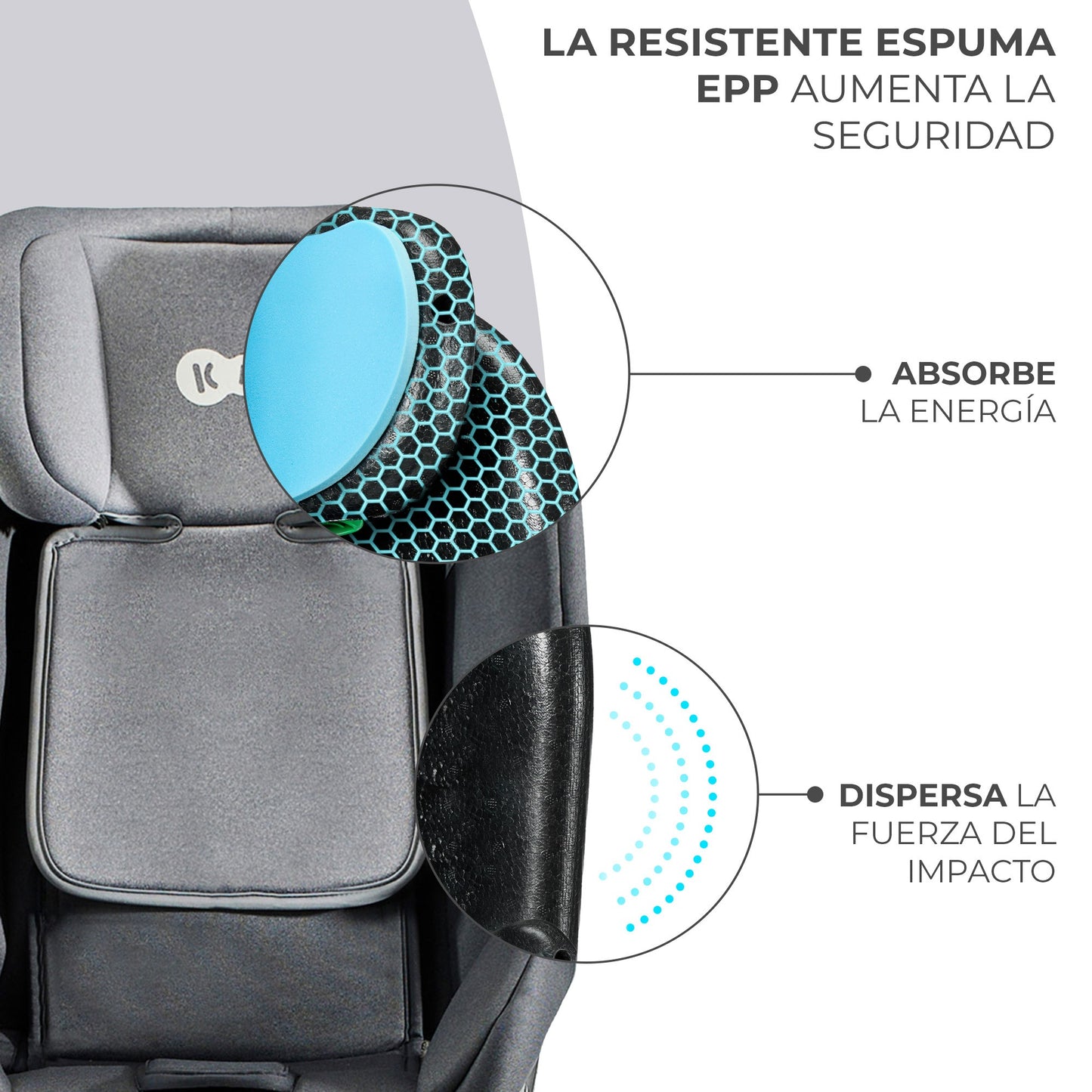Kinderkraft - Silla de Auto XRIDER para bebé con Isofix - 40-125 cm hasta 7 años 360º, grupo 0 1 2
