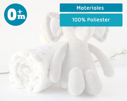 Manta y Peluche Elefante de Kiokids