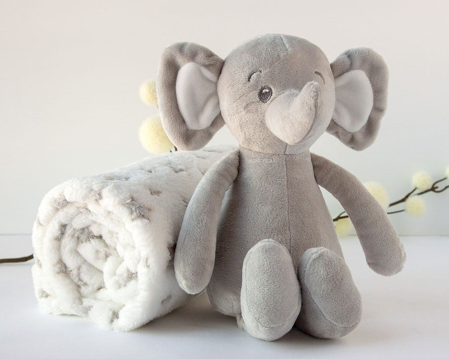 Manta y Peluche Elefante de Kiokids