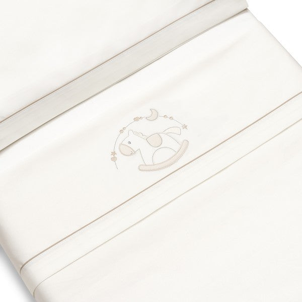 Conjunto de lençóis para berço Interbaby + porta-chupeta Horse