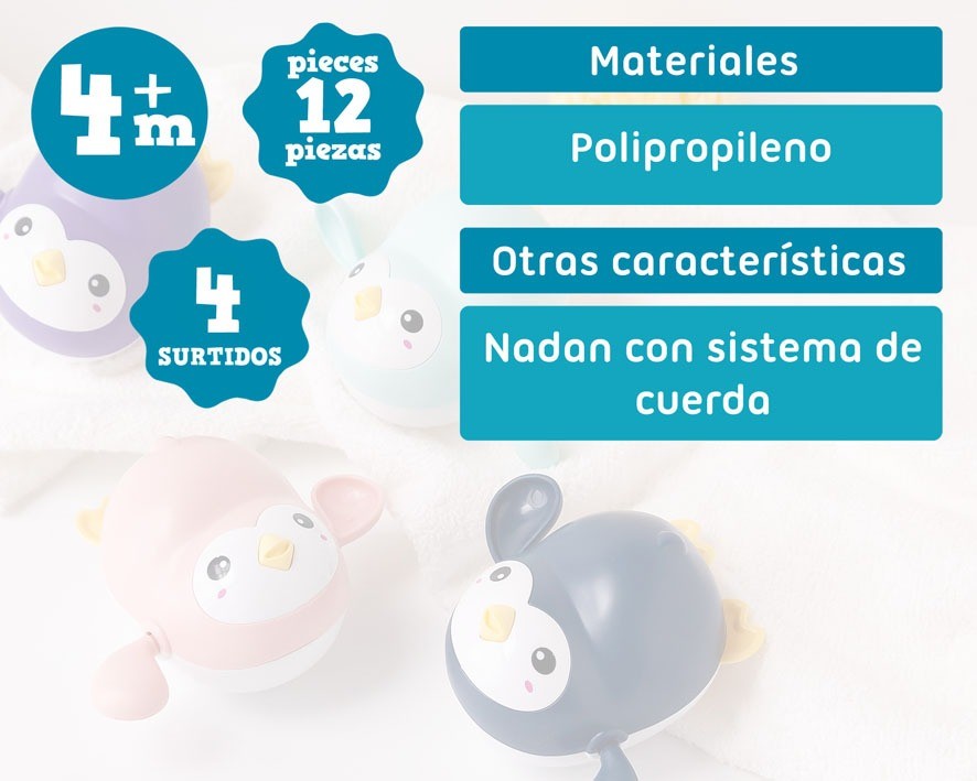 Brinquedo Pinguim Nadador Kiokids