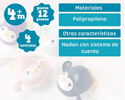 Brinquedo Pinguim Nadador Kiokids