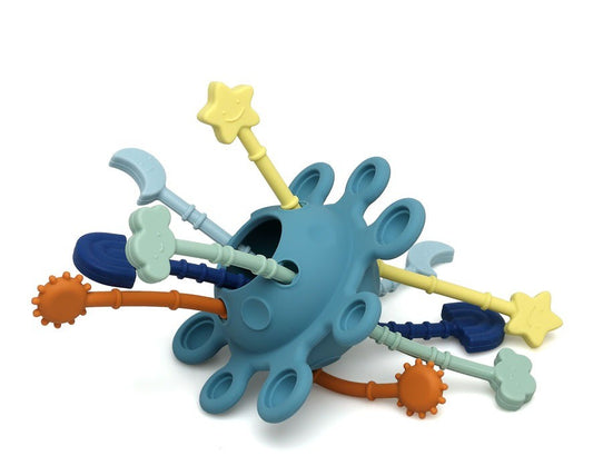 Juguete Mordedor Sensorial para bebés de Silicona Kiokids