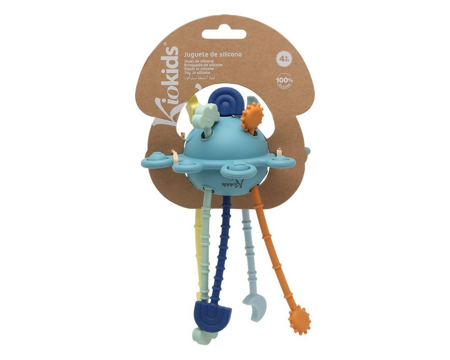 Juguete Mordedor Sensorial para bebés de Silicona Kiokids