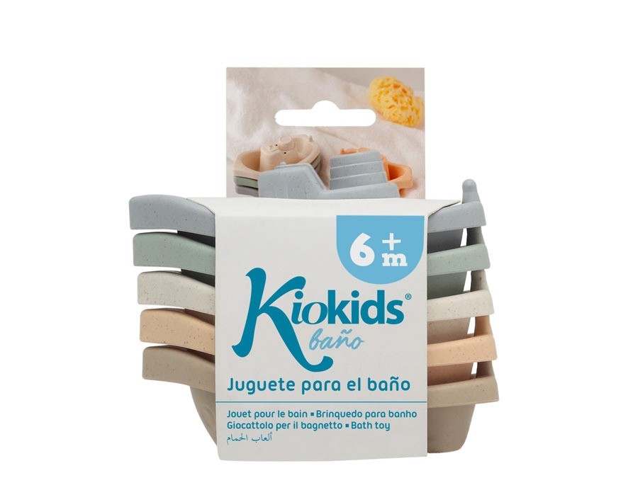 Set Juguete Baño Barquitos 12cm de Kiokids
