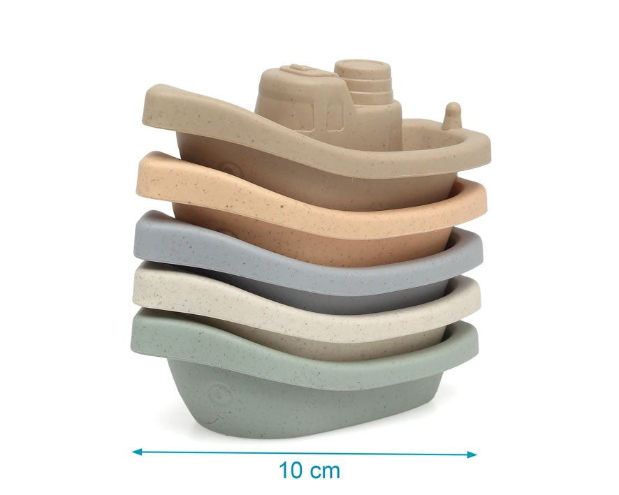 Set Juguete Baño Barquitos 12cm de Kiokids