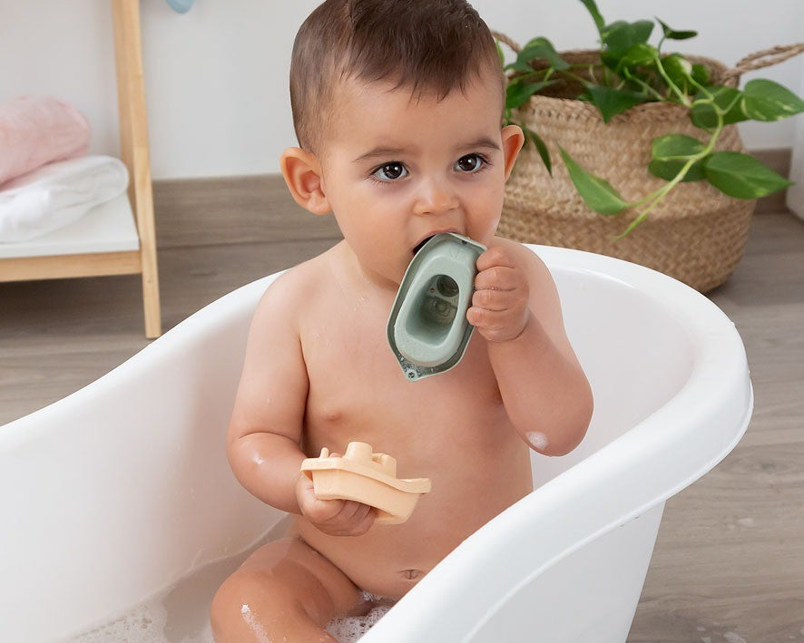 Set Juguete Baño Barquitos 12cm de Kiokids