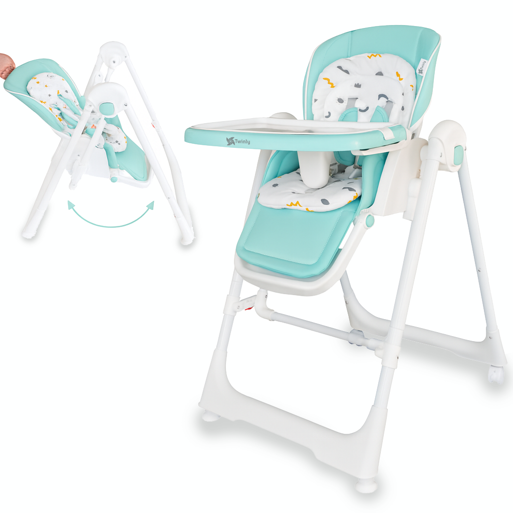 Trona Evolutiva bebé 3 en 1 Hamaca columpio y balancín Movity de Twinly