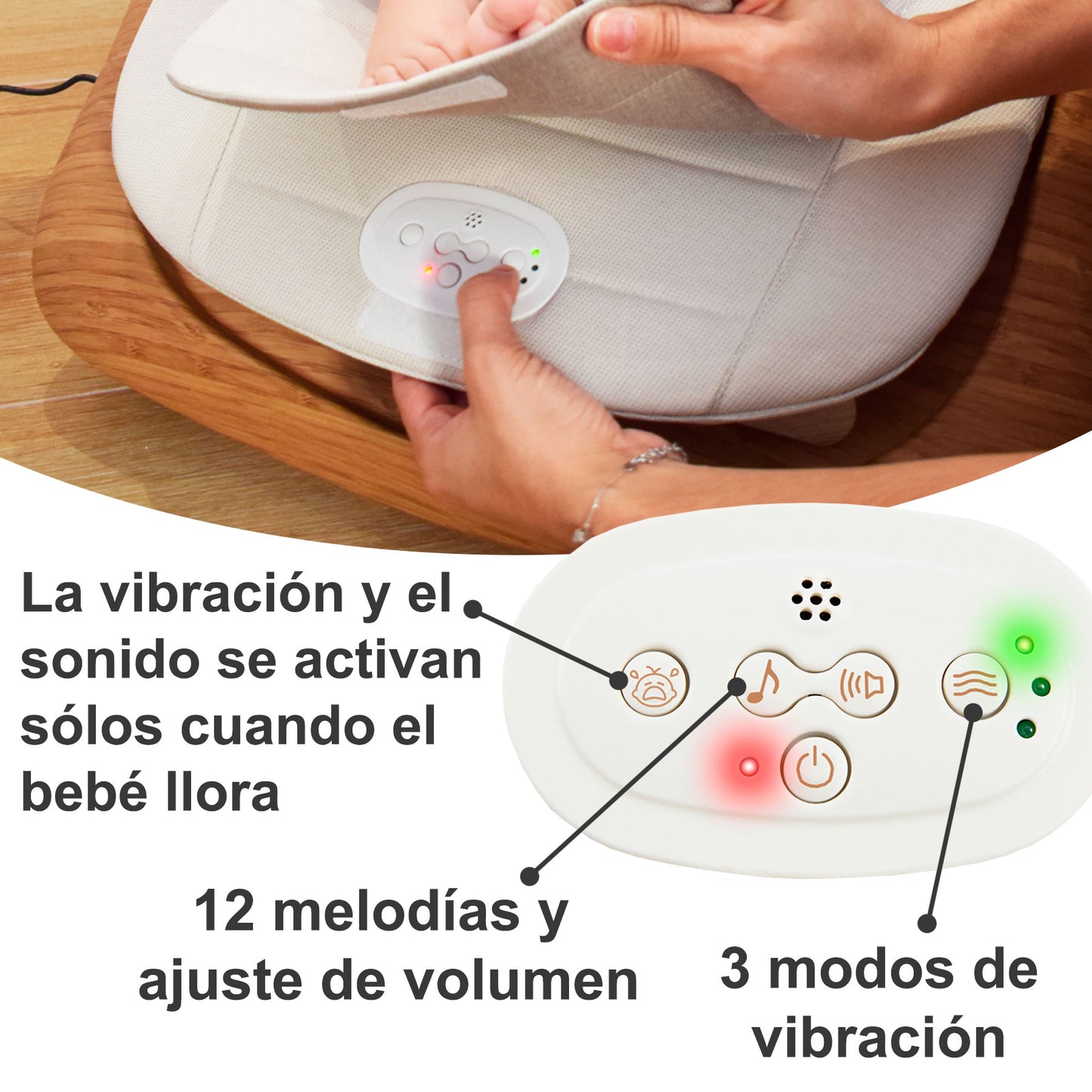 Hamaca Evolutiva 2 en 1  Cuddly de Twinly