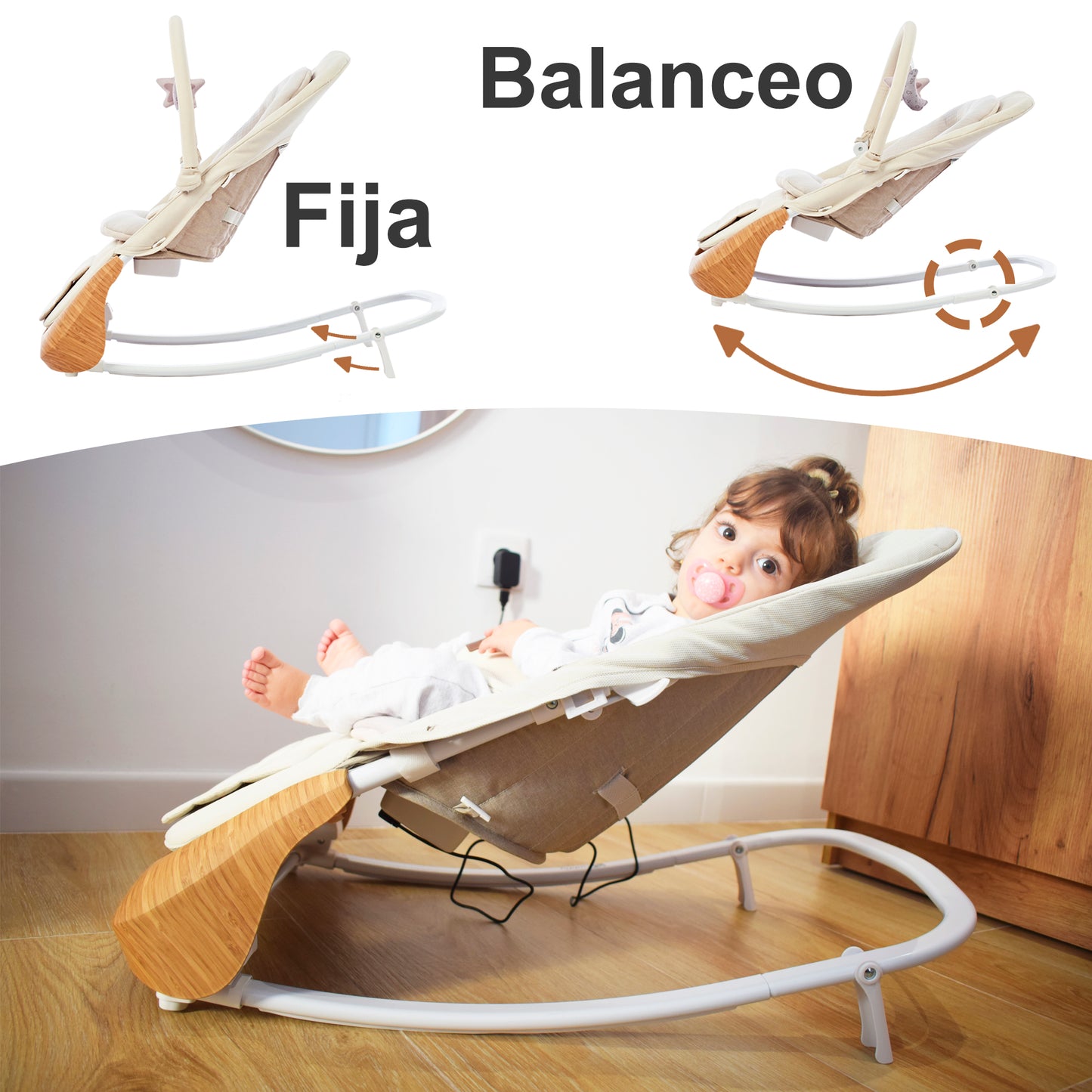 Hamaca Evolutiva 2 en 1  Cuddly de Twinly