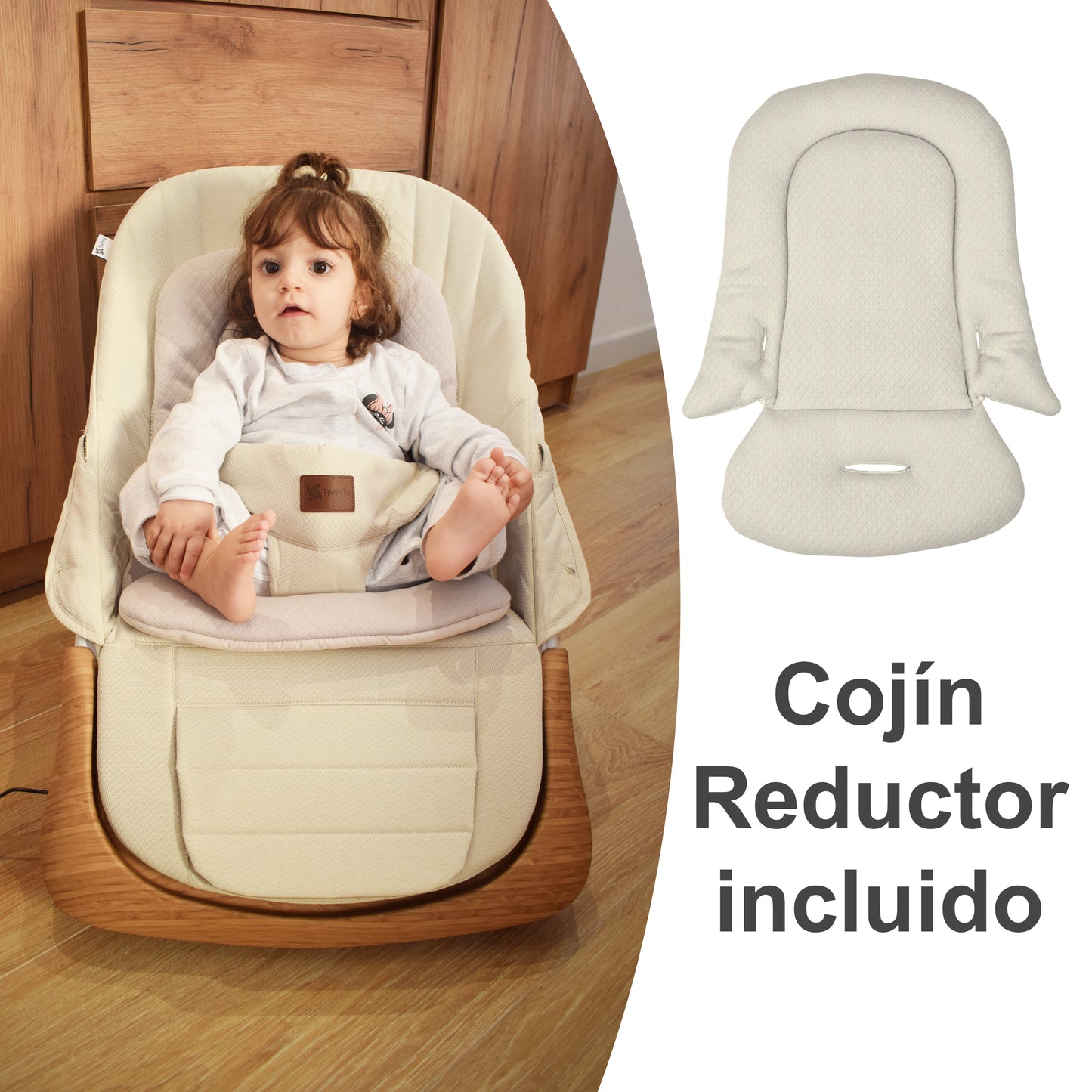 Hamaca Evolutiva 2 en 1  Cuddly de Twinly