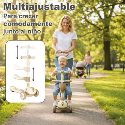 Scooter evolutiva DINLY 3 em 1 com capacete da Twinly 