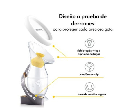 Colector De Leche Materna De Silicona Medela