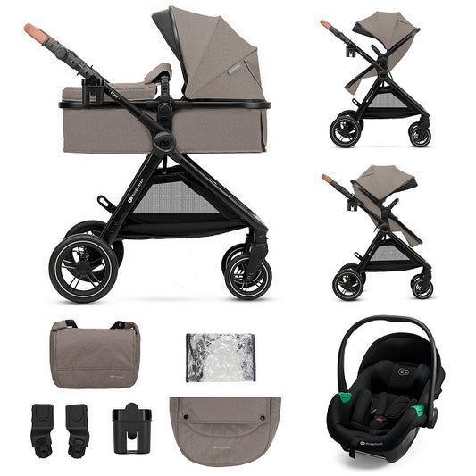 Cochecito de Bebé Convertible 3 en 1 ESME + MINK PRO 2 de Kinderkraft