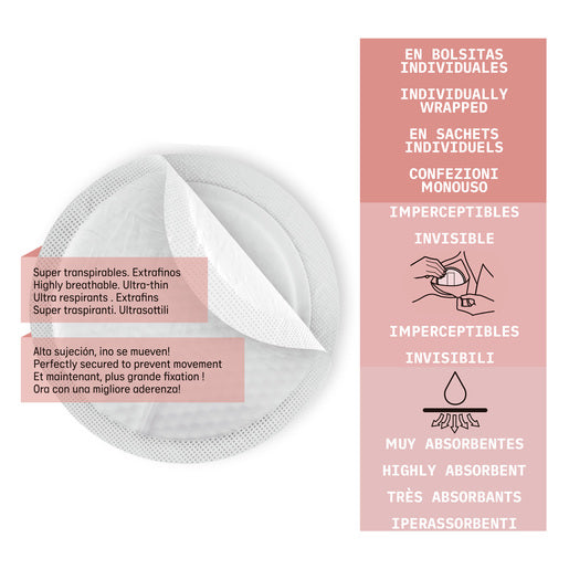 Pack Discos de Lactancia Absorbentes. Caja de 60ud