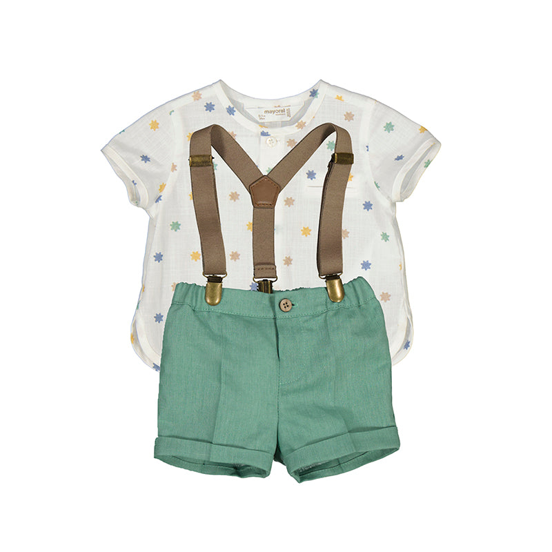 Conjunto pantalon corto y camisa 1215 Mayoral