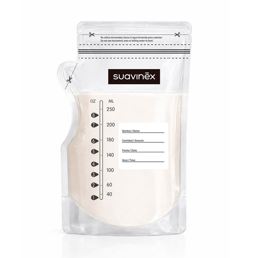 Bolsas para Leche Materna 250ml, pack 50 uds de Suavinex