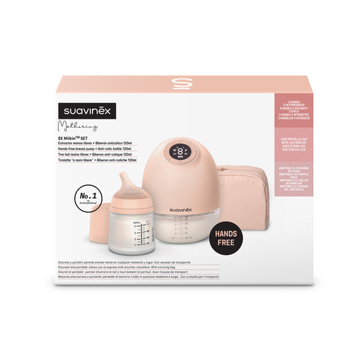 Extractor de Leche Eléctrico Manos Libres + Biberón Zero.Zero 120ml Suavinex