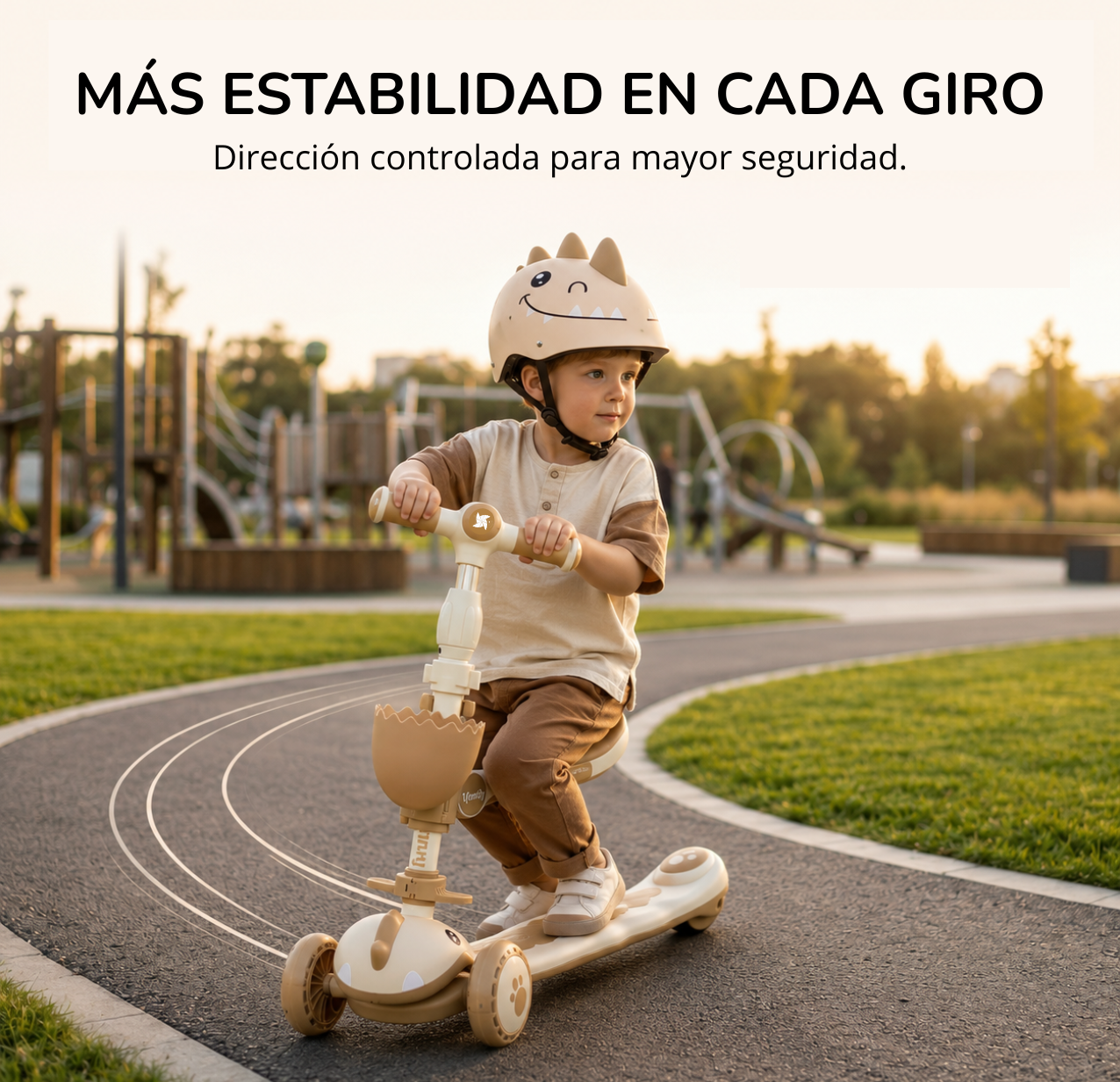 Patinete evolutivo 3 en 1 DINLY con Casco de Twinly