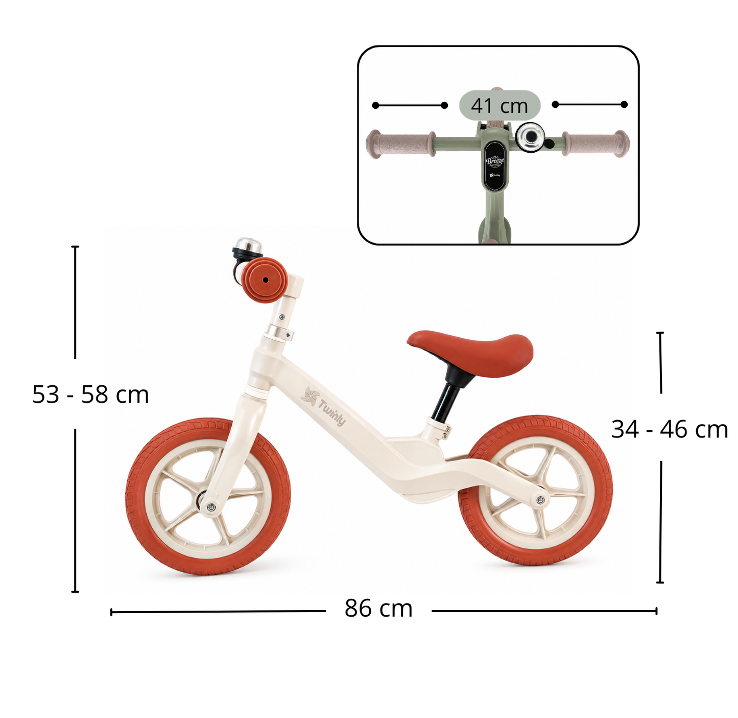 Bicicleta Infantil sin Pedales Breeze de Twinly