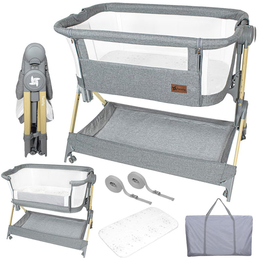 Mini berço dobrável Twinly Comfortly para dormir 