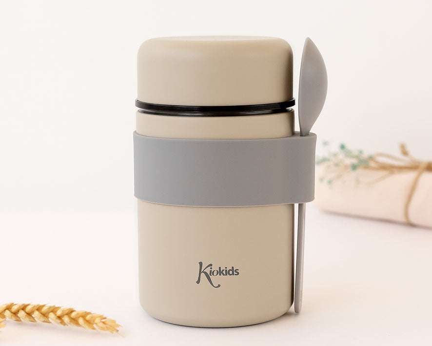 Termo Papillero Acero Inoxidable con Cuchara de Kiokids