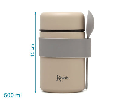 Termo Papillero Acero Inoxidable con Cuchara de Kiokids