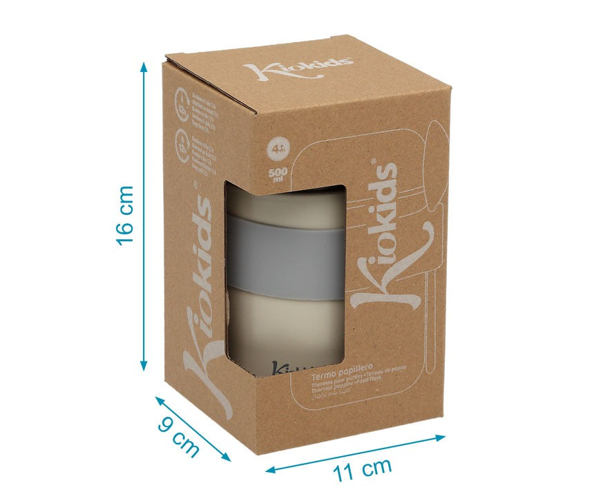 Termo Papillero Acero Inoxidable con Cuchara de Kiokids