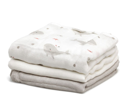 Pack 3 Gasitas 70x70cm de Bambú Kiokids