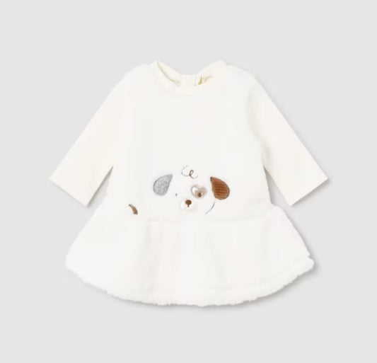 Vestido pelo con diadema Perrito 2890 Mayoral