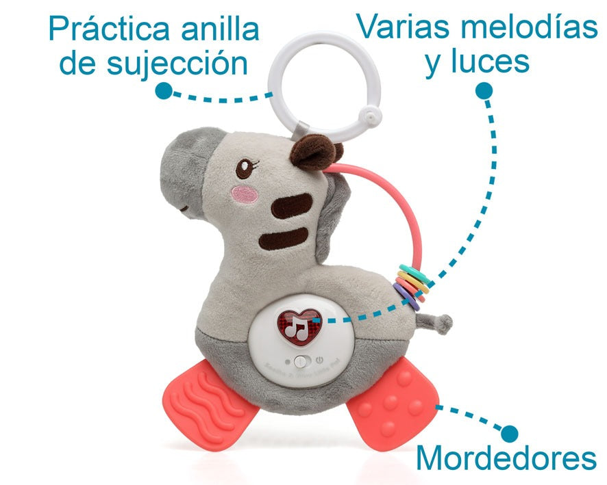 Peluche Cebra Mordedor Musical Kiokids