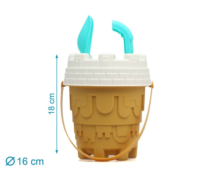 Conjunto de praia em cubo Kiokids Castles