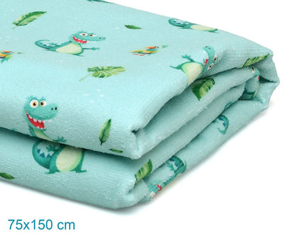 Toalla de playa microfibra cocodrilos de Kiokids