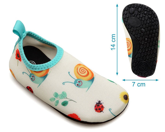 Escarpines Bebe Aquasocker Caracoles de Kiokids