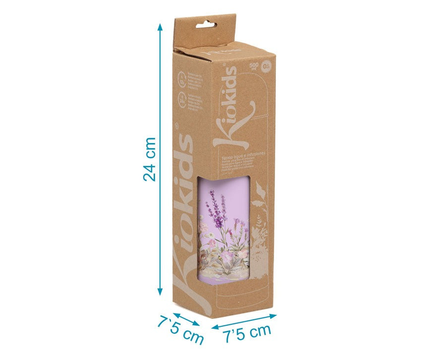 Termo para Líquidos 500ml Estampado Hojas de Kiokids