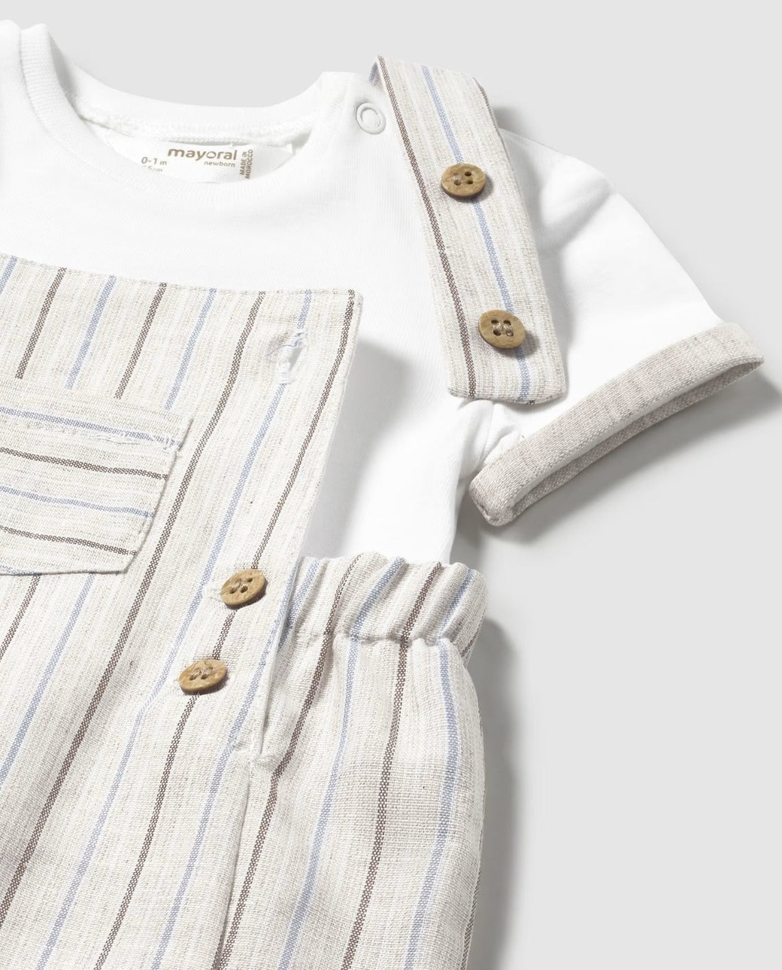 Conjunto peto y camiseta con lino 1621 Mayoral