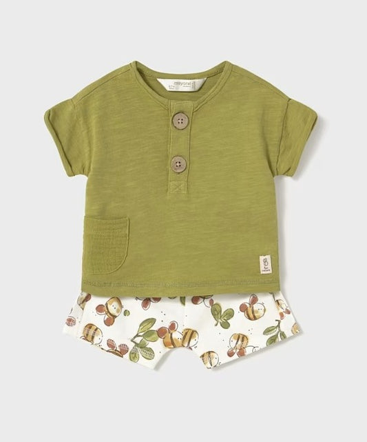 Conjunto 2 piezas pantalón corto Abeja 1611 Mayoral