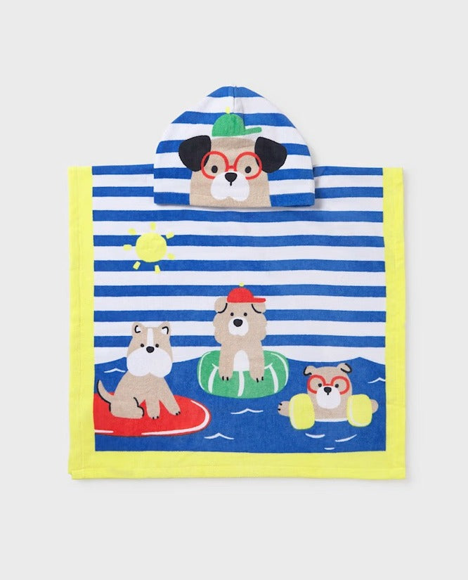 Poncho playa con capucha 9925 Mayoral