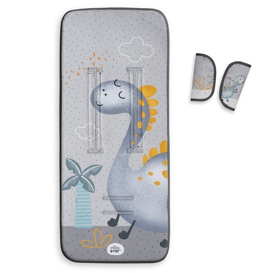 Colchoneta silla de paseo Universal Tejido 3D Dino Palmera de Interbaby