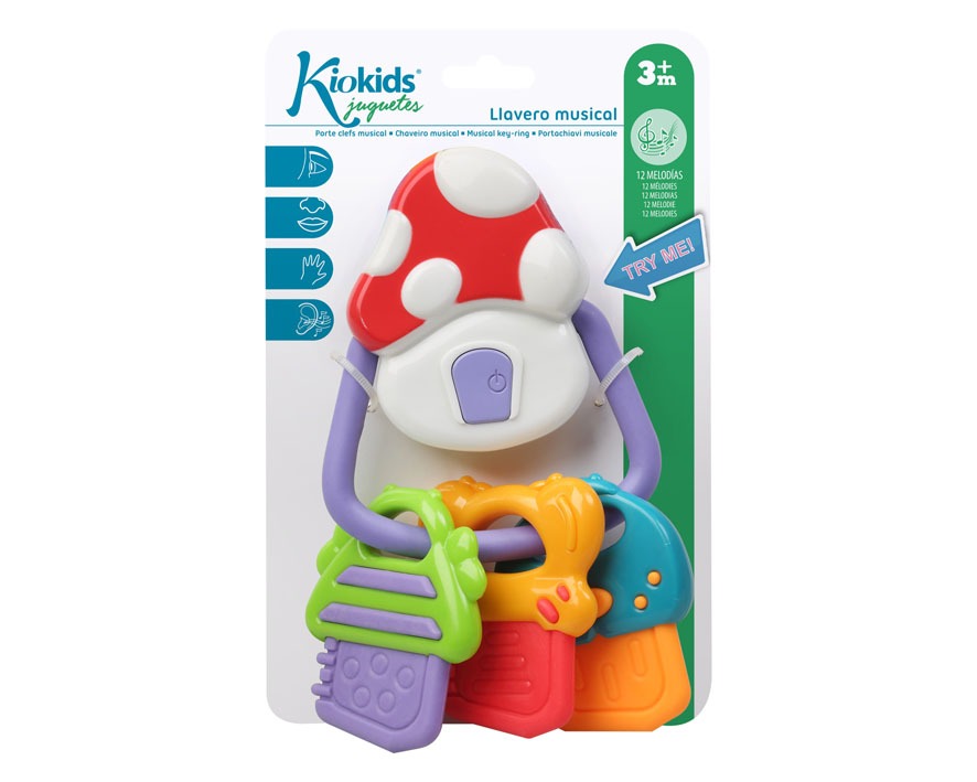 Juguete Llavero Mordedor Musical de Kiokids