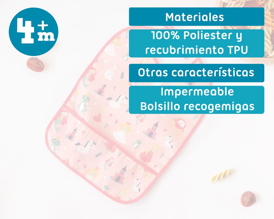 Babero Impermeable Poliéster de Kiokids