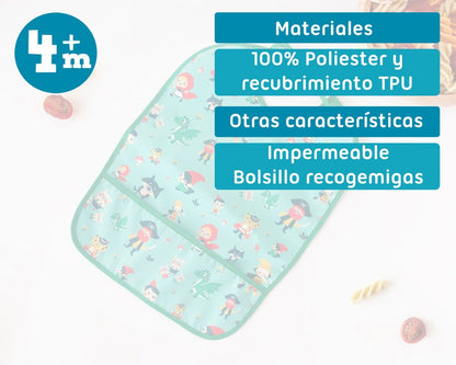 Babero Impermeable Poliéster de Kiokids