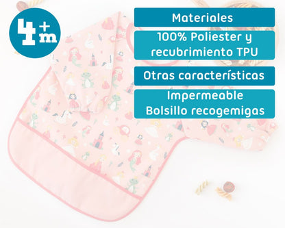 Babero impermeable con mangas de Kiokids