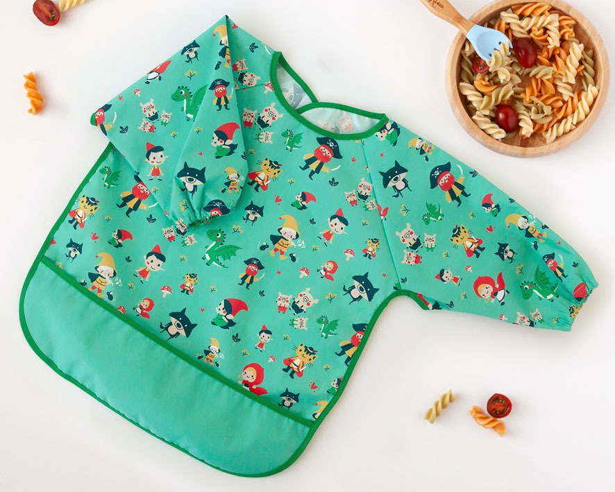 Babero impermeable con mangas de Kiokids