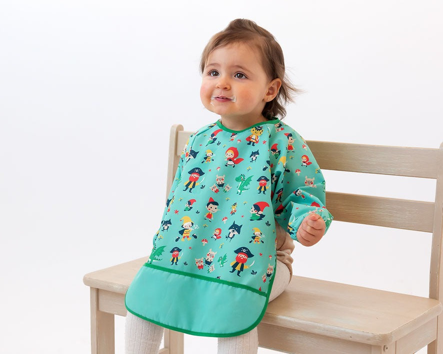Babero impermeable con mangas de Kiokids