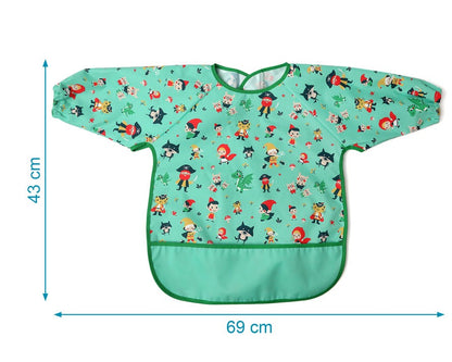 Babero impermeable con mangas de Kiokids