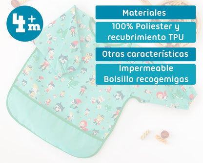 Babero impermeable con mangas de Kiokids
