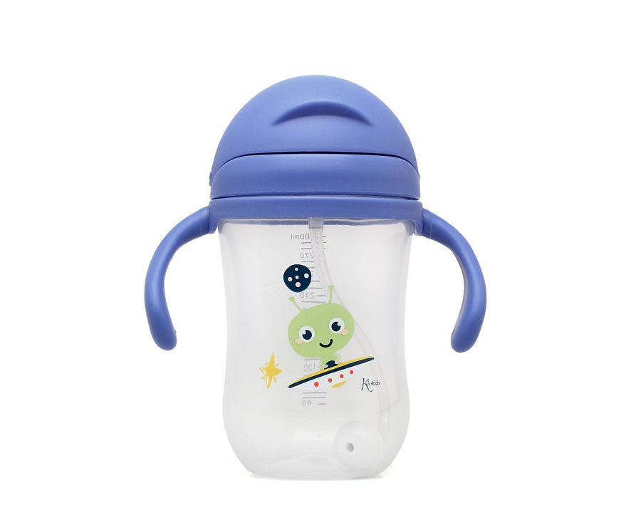 TAZA APRENDIZAJE CON PAJITA STEP 3 300ML CON ASAS DE KIOKIDS